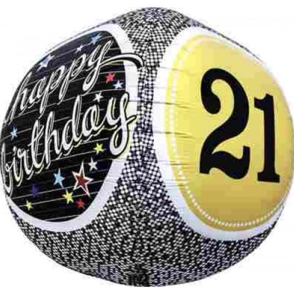 21st Birthday 3D Sphere Sphere